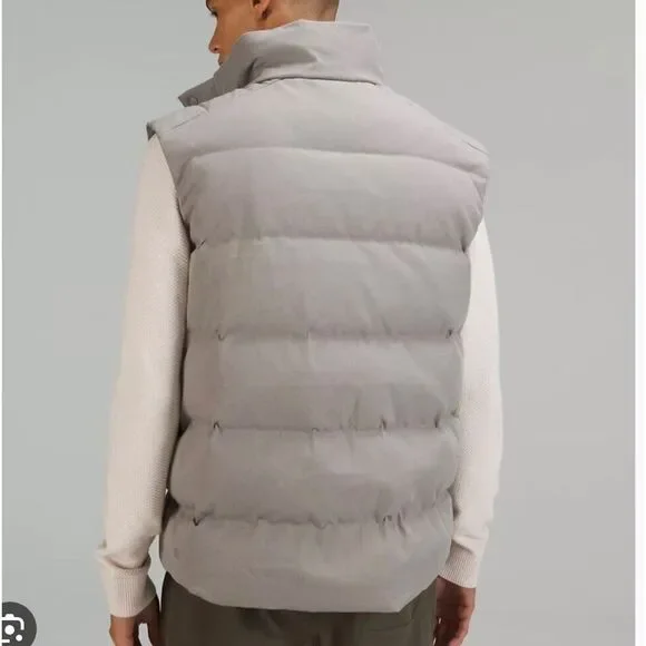 Lululemon Mens‎ Wunder Puff Vest Tech Canvas NWT Sz L Mid Warmth in Gull Gray - Picture 13 of 13